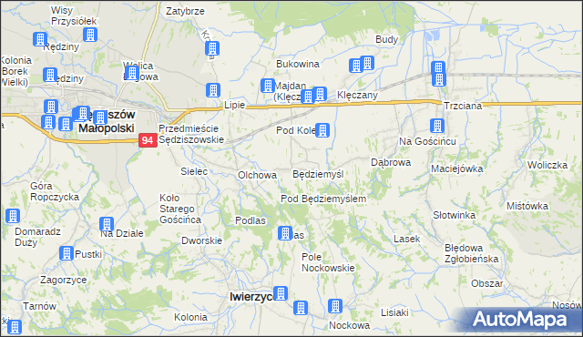 mapa Będziemyśl, Będziemyśl na mapie Targeo
