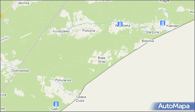 mapa Biała Straż, Biała Straż na mapie Targeo