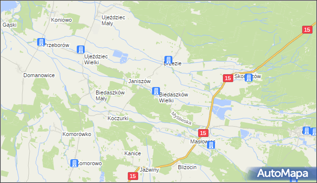 mapa Biedaszków Wielki, Biedaszków Wielki na mapie Targeo