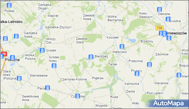 mapa Bierdzież, Bierdzież na mapie Targeo