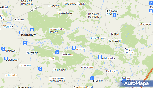 mapa Bieżany, Bieżany na mapie Targeo