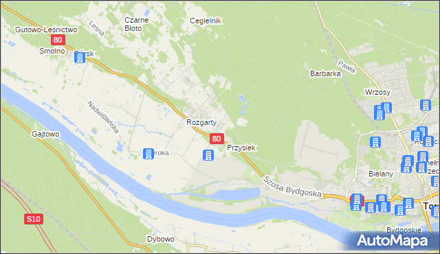 mapa Błotka, Błotka na mapie Targeo