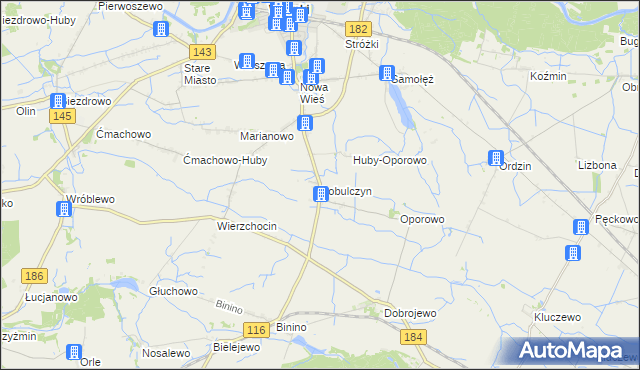 mapa Bobulczyn, Bobulczyn na mapie Targeo