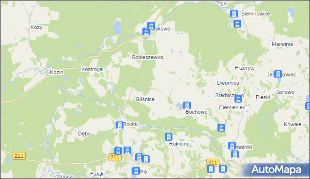 mapa Bochówko, Bochówko na mapie Targeo