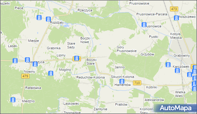 mapa Boczki-Parcela, Boczki-Parcela na mapie Targeo