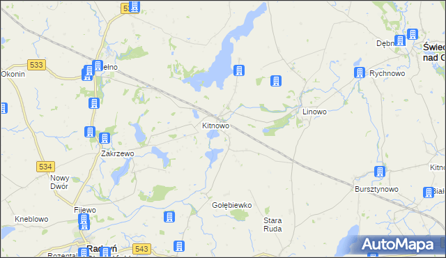 mapa Boguszewo gmina Gruta, Boguszewo gmina Gruta na mapie Targeo