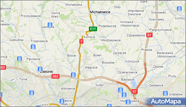 mapa Boleń, Boleń na mapie Targeo