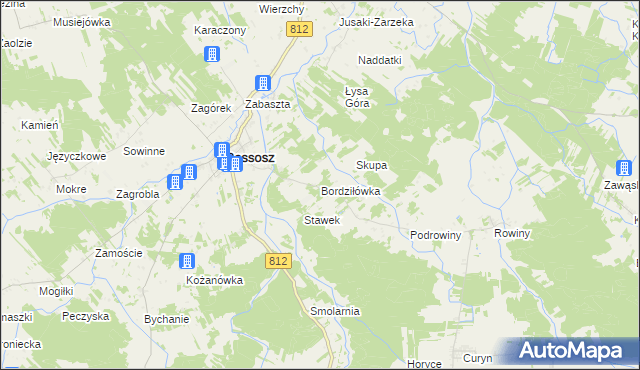 mapa Bordziłówka, Bordziłówka na mapie Targeo