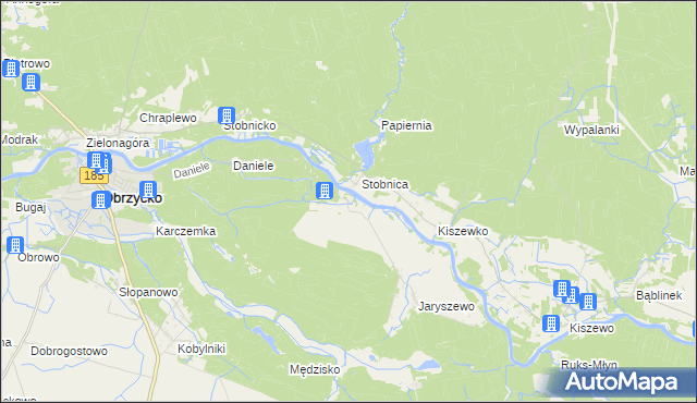 mapa Brączewo, Brączewo na mapie Targeo
