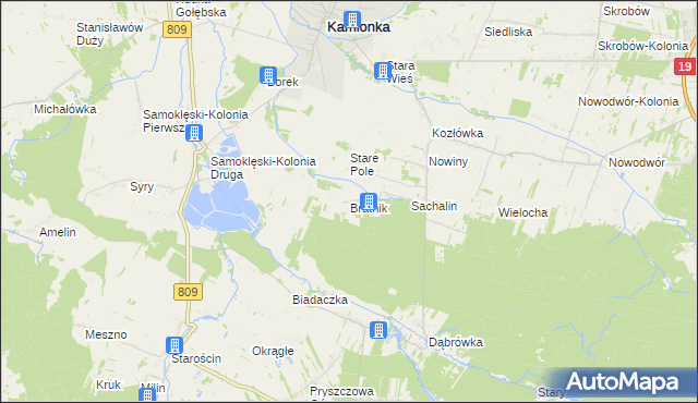 mapa Bratnik, Bratnik na mapie Targeo