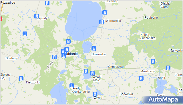 mapa Brożówka, Brożówka na mapie Targeo