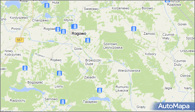 mapa Brzeszczki Małe, Brzeszczki Małe na mapie Targeo