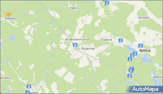 mapa Budachów, Budachów na mapie Targeo