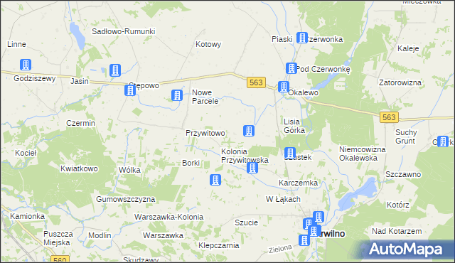 mapa Budziska gmina Skrwilno, Budziska gmina Skrwilno na mapie Targeo