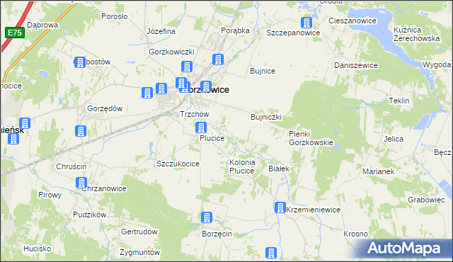 mapa Bujniczki-Kolonia, Bujniczki-Kolonia na mapie Targeo