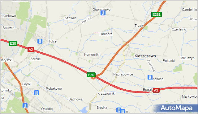 mapa Bylin, Bylin na mapie Targeo