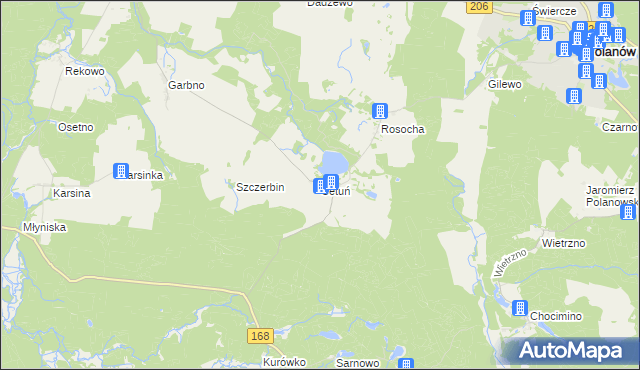 mapa Cetuń, Cetuń na mapie Targeo