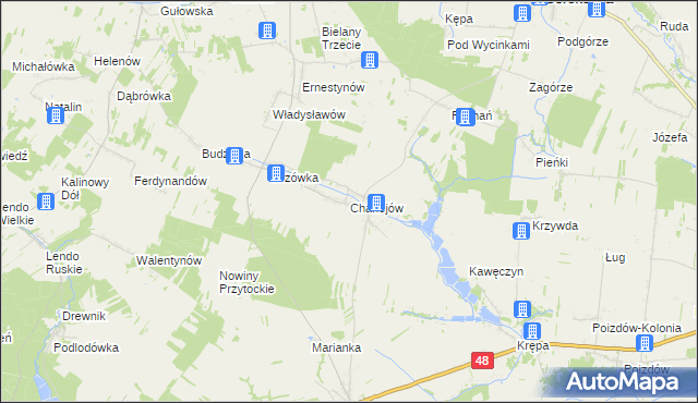 mapa Charlejów, Charlejów na mapie Targeo