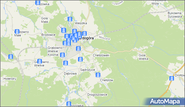 mapa Chełstówek, Chełstówek na mapie Targeo