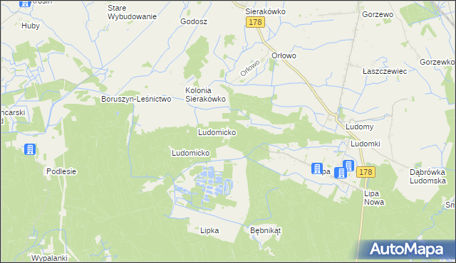 mapa Chlebowo gmina Ryczywół, Chlebowo gmina Ryczywół na mapie Targeo