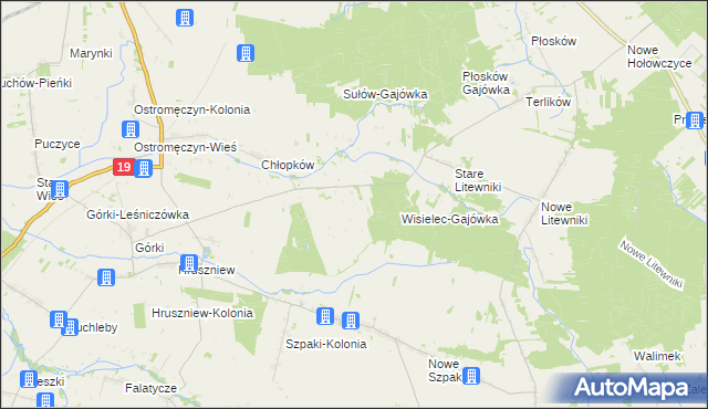 mapa Chłopków-Kolonia, Chłopków-Kolonia na mapie Targeo
