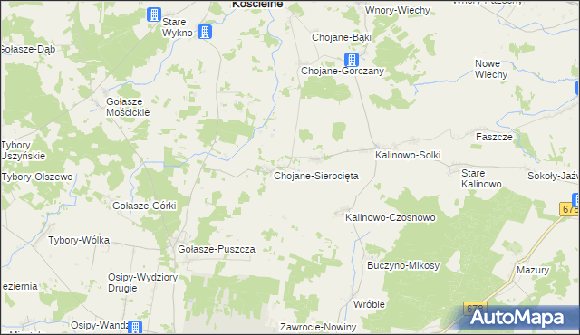 mapa Chojane-Stankowięta, Chojane-Stankowięta na mapie Targeo