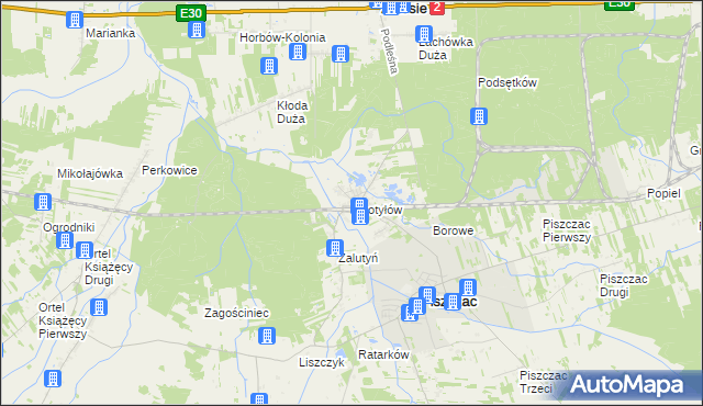 mapa Chotyłów, Chotyłów na mapie Targeo