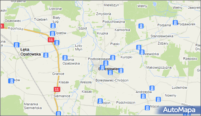 mapa Chotynin, Chotynin na mapie Targeo