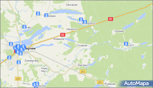mapa Chrapów, Chrapów na mapie Targeo