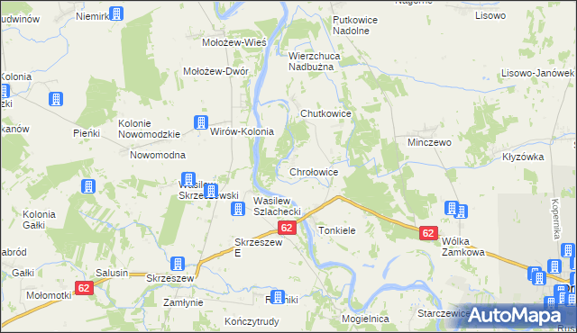 mapa Chrołowice, Chrołowice na mapie Targeo