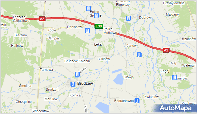 mapa Cichów, Cichów na mapie Targeo