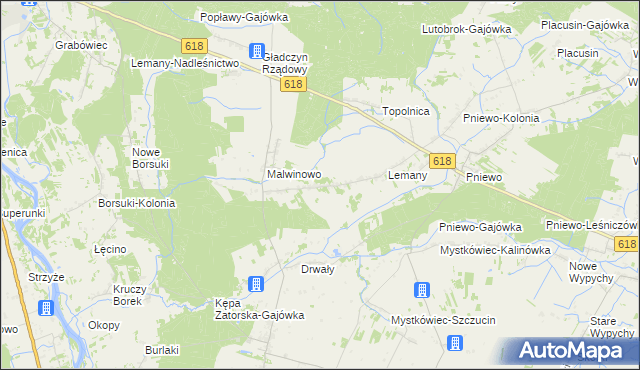 mapa Cieńsza, Cieńsza na mapie Targeo