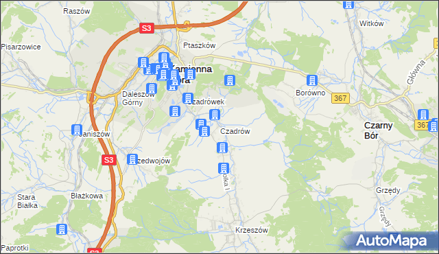 mapa Czadrów, Czadrów na mapie Targeo