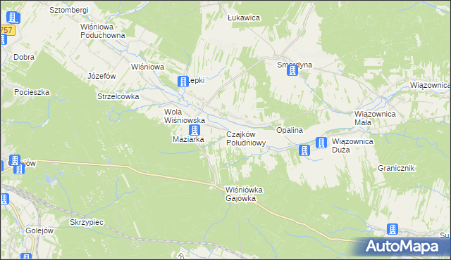 mapa Czajków Południowy, Czajków Południowy na mapie Targeo