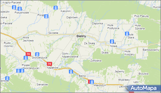 mapa Czaplów, Czaplów na mapie Targeo