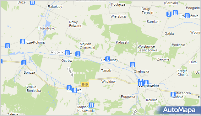 mapa Czarnołozy, Czarnołozy na mapie Targeo