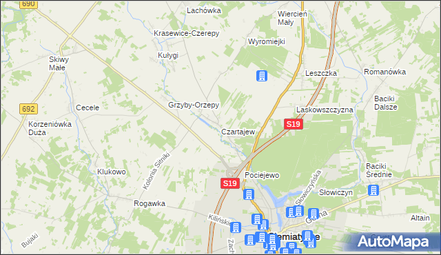 mapa Czartajew, Czartajew na mapie Targeo