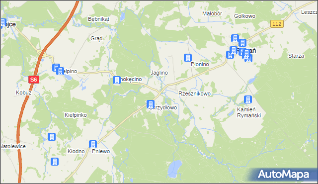 mapa Czartkowo, Czartkowo na mapie Targeo