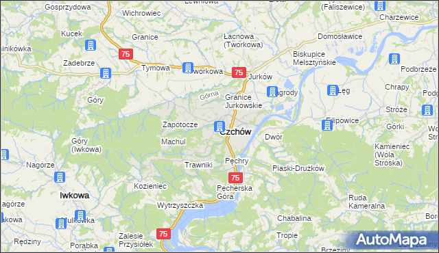 mapa Czchów, Czchów na mapie Targeo