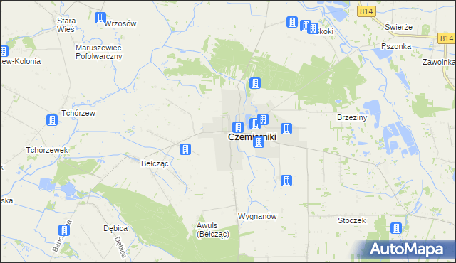 mapa Czemierniki, Czemierniki na mapie Targeo