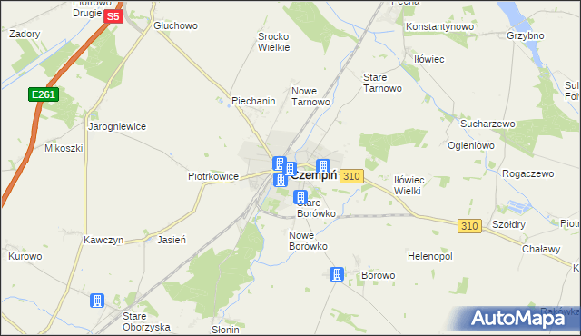 mapa Czempiń, Czempiń na mapie Targeo