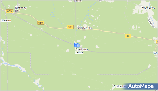 mapa Czerlonka, Czerlonka na mapie Targeo