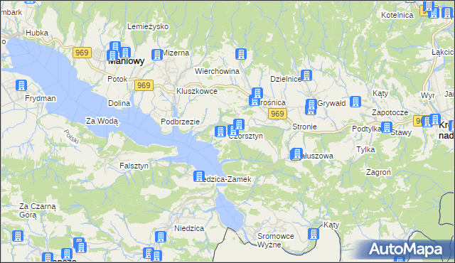 mapa Czorsztyn, Czorsztyn na mapie Targeo