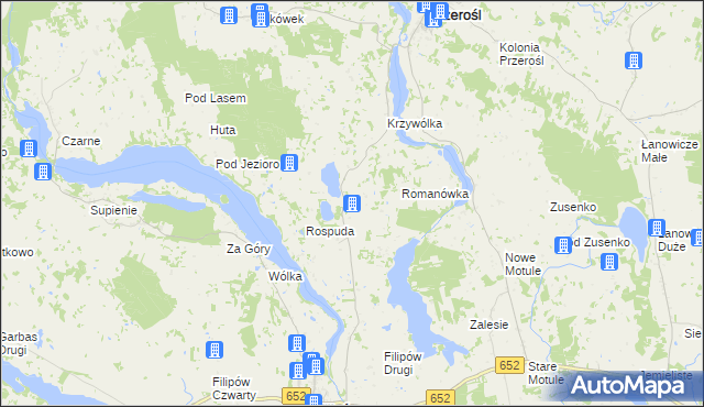 mapa Czostków gmina Filipów, Czostków gmina Filipów na mapie Targeo