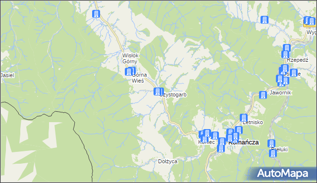 mapa Czystogarb, Czystogarb na mapie Targeo