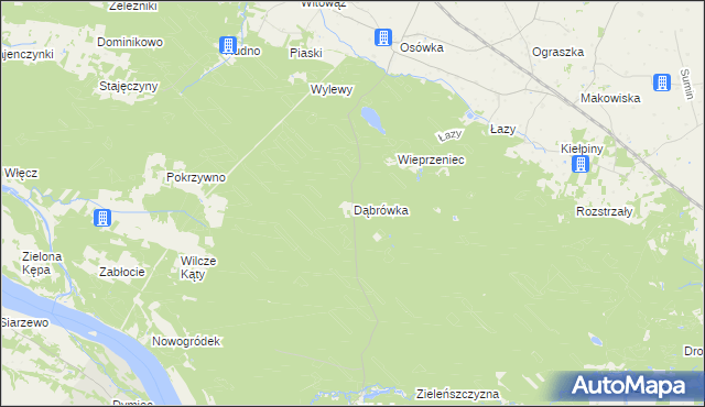 mapa Dąbrówka gmina Czernikowo, Dąbrówka gmina Czernikowo na mapie Targeo