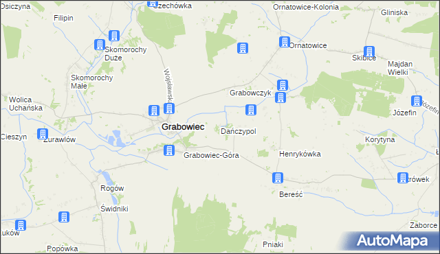 mapa Dańczypol, Dańczypol na mapie Targeo