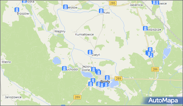 mapa Datyń, Datyń na mapie Targeo