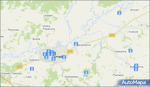 mapa Dawidowizna, Dawidowizna na mapie Targeo