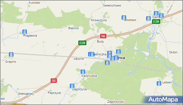 mapa Dębniczka, Dębniczka na mapie Targeo